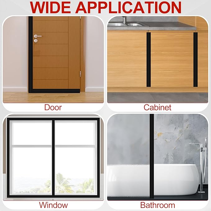 MYFAMIREA Door Weather Stripping 2IN x 10FT Door Draft Stopper Seal Tape - Image 7