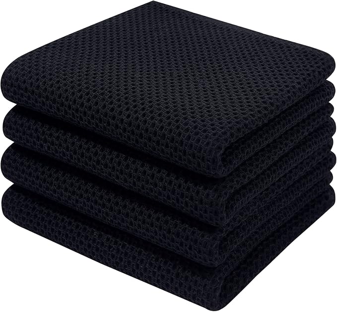 Homaxy 100% Cotton Waffle Weave Kitchen Dish Towels, Ultra Soft Absorbent Quick by Homaxy