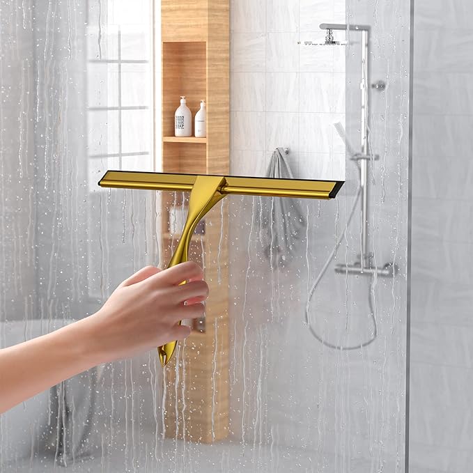 Shower Squeegee Set, 10-Inch Stainless Steel Squeegee - Image 7