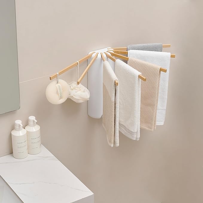 Wall Mounted Clothes Drying Rack Tripod, Foldable Drying Rack, Wall Mounted - Image 6