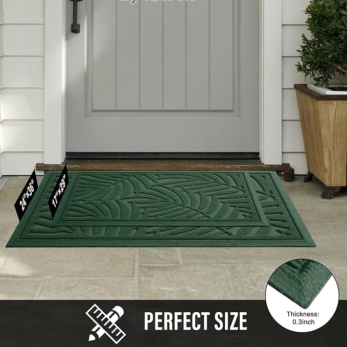 Front Door Mat, Absorbent Resist Dirt Welcome Door Mat Indoor Outdoor, - Image 7