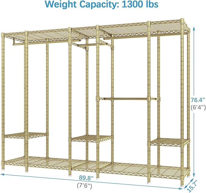 VIPEK V50 Extra Large Portable Closet Rack Bedroom Armoire Freestanding - Image 4