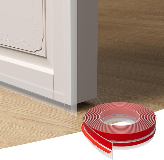 T-Shaped Door Draft Stopper, 1.37 in x 10 Ft Silicone Seal Strip - Image 3
