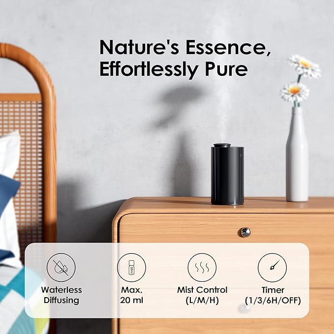 Waterless Diffuser for Essential Oil, Battery Operated Nebulizer, 0.7Fl.Oz./ - Image 5