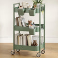 3 Tier Rolling Cart, Utility Cart by Nunsino