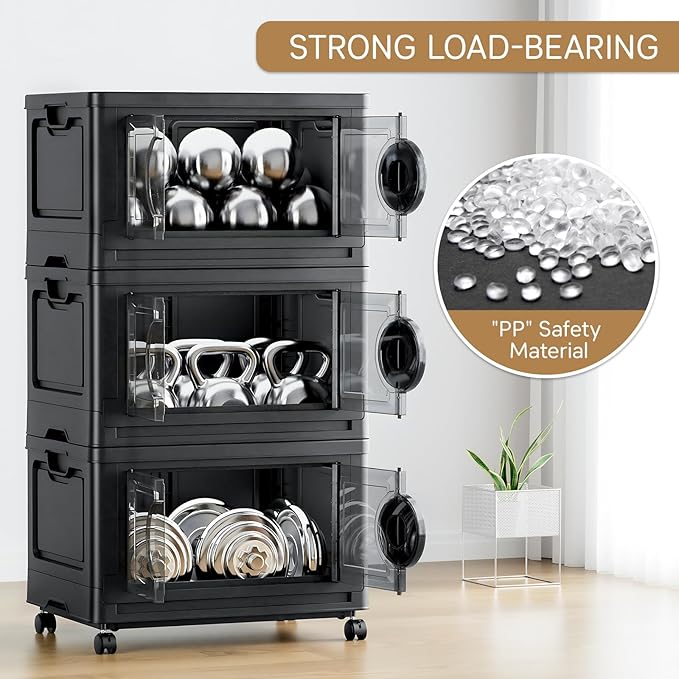 JEKO&JEKO 332Qt Lockable Stackable Storage Bins - Image 5