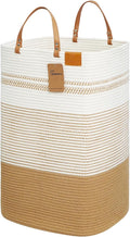 danpinera Large Laundry Hamper – 75L Tall Woven Cotton Storage Basket by danpinera
