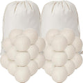 Roowest 60 Pcs Wool Dryer Balls Set Reusable Laundry Wool Balls by Roowest