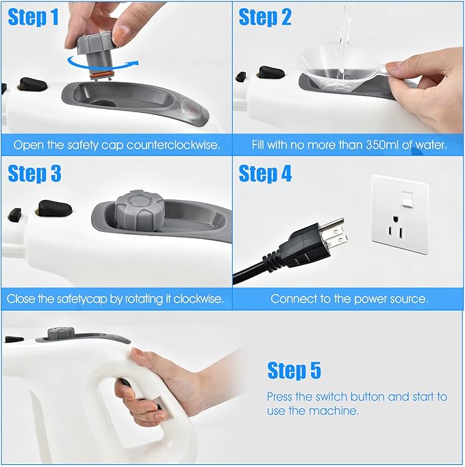 COSTWAY Handheld MultiPurpose Steam Cleaner - Image 7