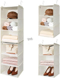 GRANNY SAYS 6-Shelf Hanging Closet Shelves, Separable to 2 Pack 3-Shelf Closet by GRANNYSAYS