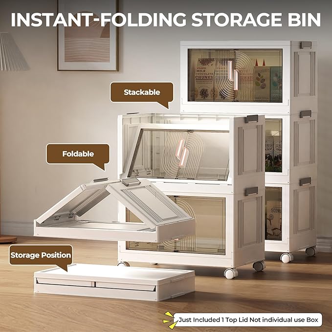 Elegant 3 Tiers Stackable Storage Bins - Image 3