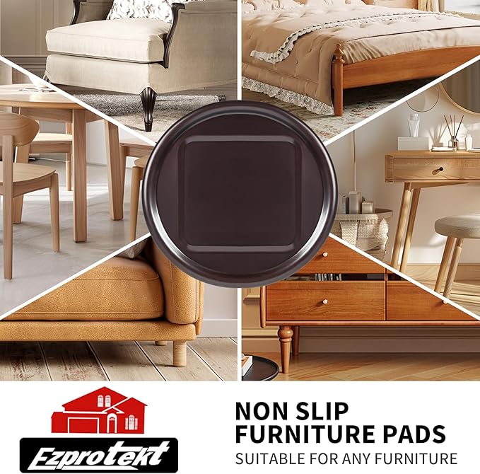 Ezprotekt 4 inch Round Non Slip Furniture Pads - Image 4