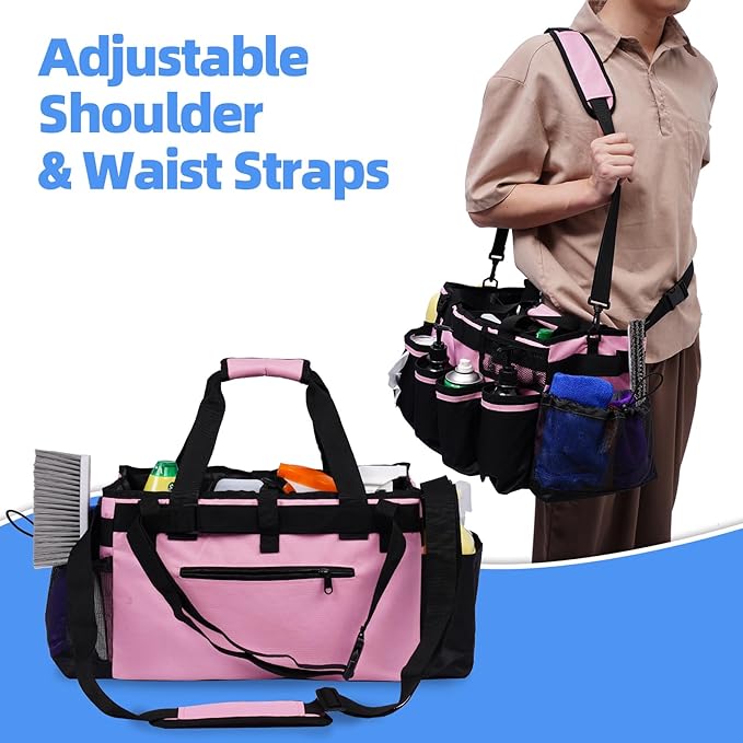 Large Cleaning Caddy, Professional Wearable Supplies Bag - Image 5