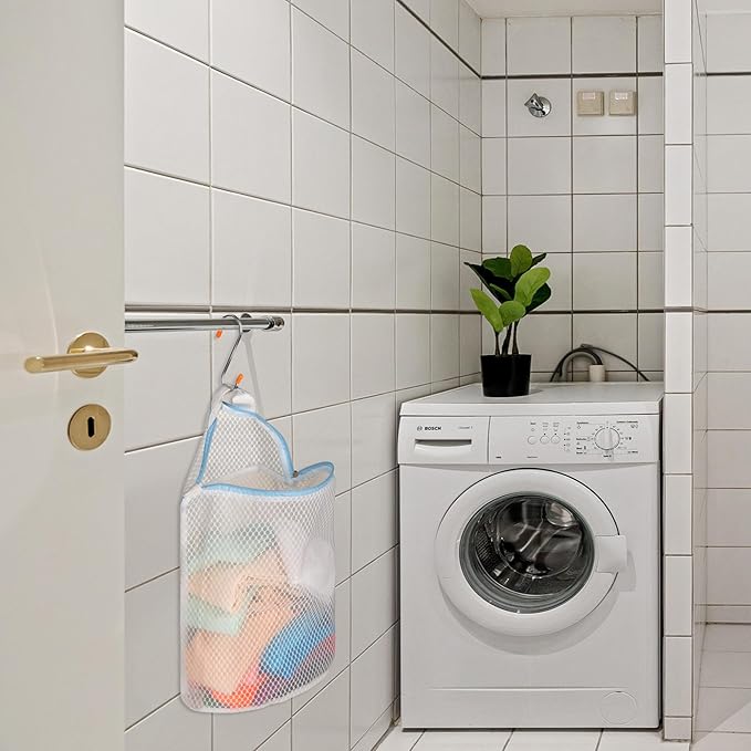 5Pcs Hanging Laundry Bags for Socks - Image 4
