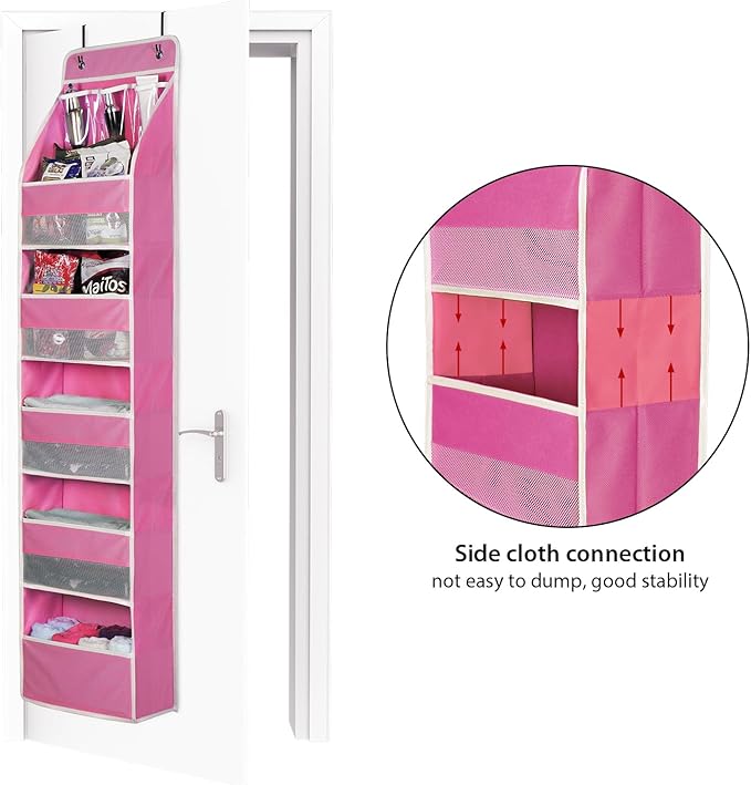 Univivi 6-Shelf Over Door Hanging Organizer Fabric Baby Door Storage - Image 4