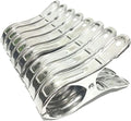 8 Pack Stainless Steel Clothespins, 4.7 Inch Towel Clips by Newraturner