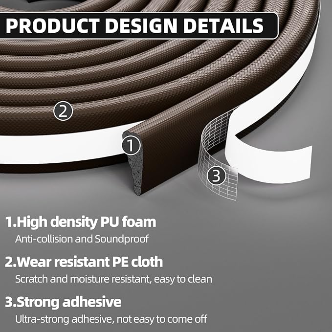 196" Wedge Weather Stripping Door Seal Strip - Image 3