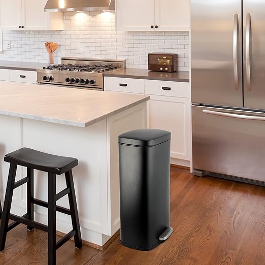 AthLike Trash Can, Stainless Steel Kitchen Garbage Can, Step Waste Bin - Image 7