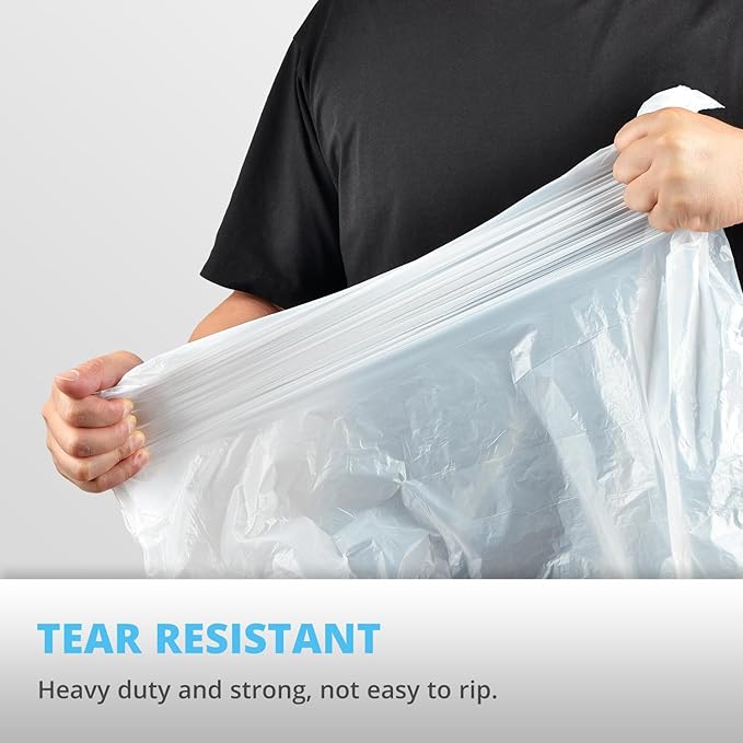 Ultra Thick 15 Gallon Drawstring Trash Bags, Leak Proof Trash Can Liners - Image 5