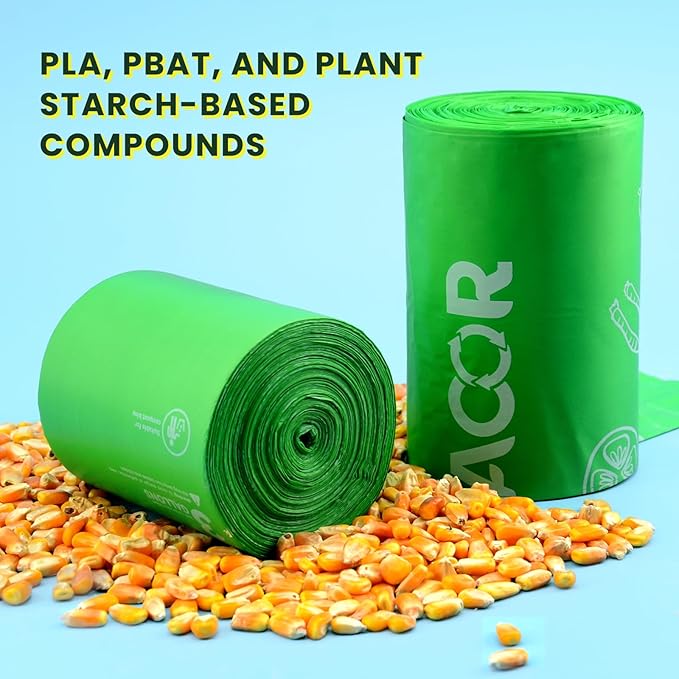 1.6 Gallon Compostable Food Scrap Bags Handle Tie - Image 8