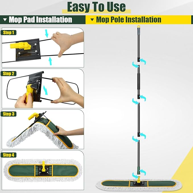 36" Commercial Dust Mop for Floor Cleaning - Image 6
