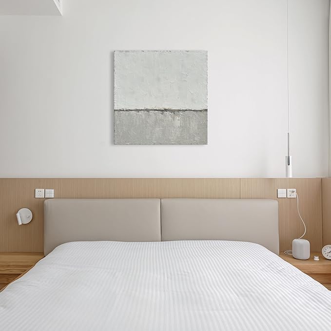 NANKAI art Hand-painted abstract canvas wall art featuring a minimalist design - Image 6