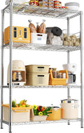 Storage Shelves, 4-Tier Adjustable Metal Industrial Utility Shelf Rack by Unknown