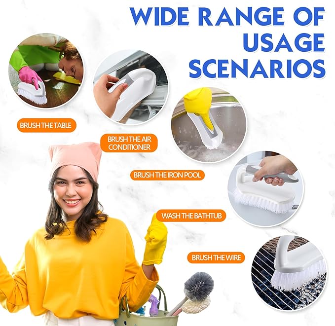 Lallisa 12 Pcs Scrub Brush for Cleaning - Image 3