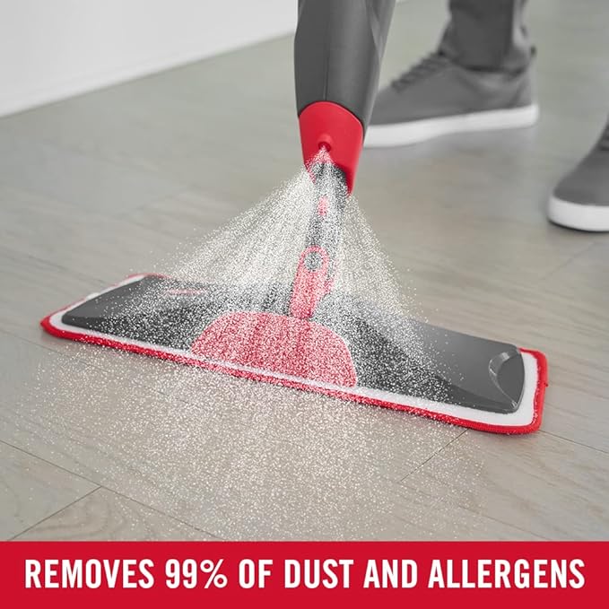 Rubbermaid Reveal Spray Mop Floor Cleaning Kit, 3 Reusable Microfiber Wet Pads - Image 7