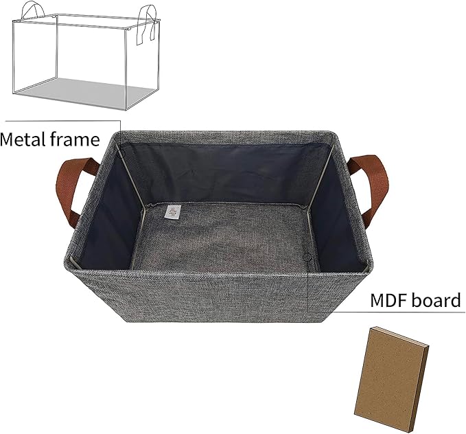 GRANNY SAYS Closet Storage Baskets, Collapsible Fabric Storage Bins - Image 4