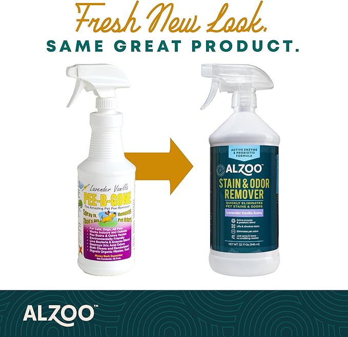 ALZOO Stain & Odor Remover, Quickly Lifts & Dissolves Pet Stains & Helps - Image 4