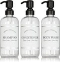 Clear Refillable Shampoo and Conditioner Bottles by ArtanisHome