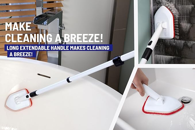 Replacement Microfiber Pad for Moku Home Extendable Tub Tile Shower Scrubber - Image 7