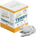 Angel-in-Armor White Terry Cloth Rags – 50lb Bulk Box of 100% Cotton Cleaning by A-I-AAngel-In-Armor