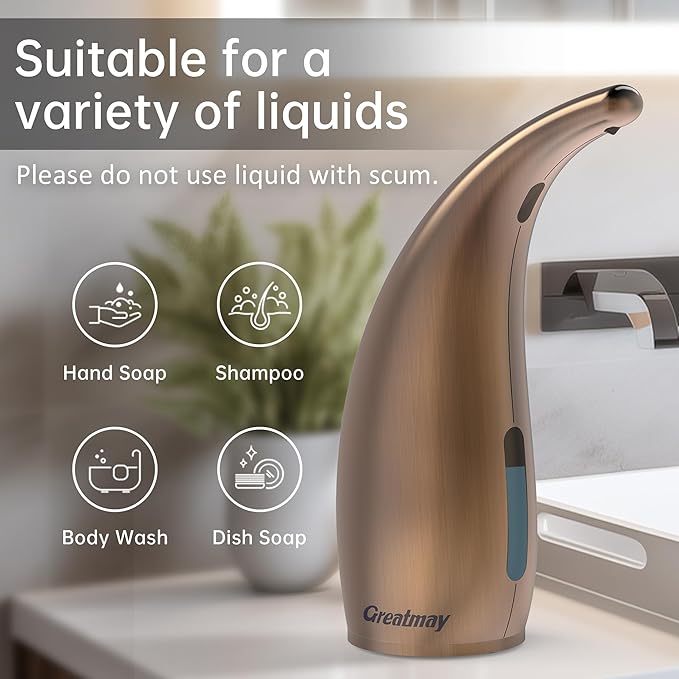 Adjustable Automatic Soap Dispenser Touchless, 4 Adjustable Levels Touchless - Image 5