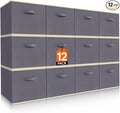 Lifewit 12 Packs Storage Cubes, 11 Inch Cube Storage Bins, Foldable Decorative by Lifewit