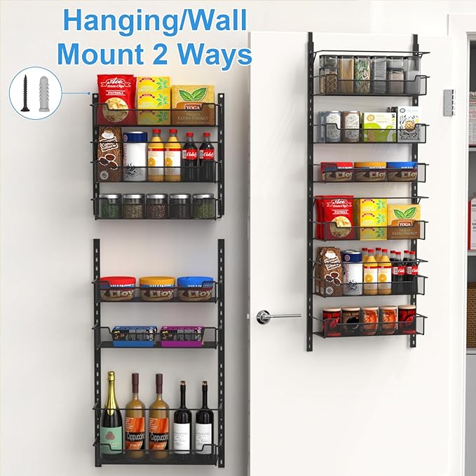 Over the Door Pantry Organizer, 6-Tier Over the Door Organizer - Image 5