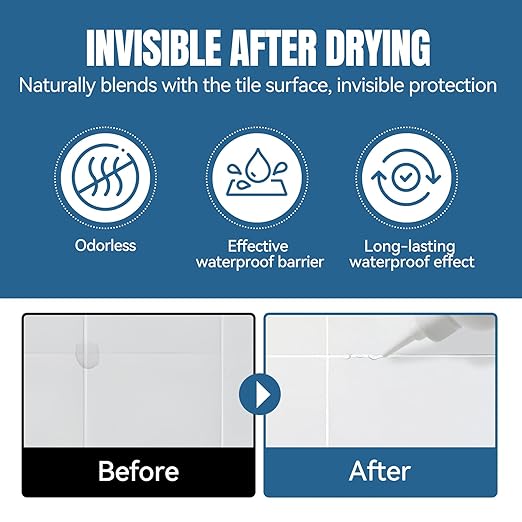 JAOJAO Grout Sealer for Floor Tile, Grout Repair Kit Tile Grout Sealer Shower - Image 3