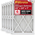 Filtrete 20x24x1 AC Furnace Air Filter, MERV 11, MPR 1000, Micro Allergen by Filtrete
