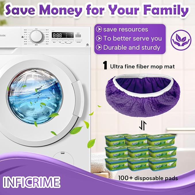 6 Pack Reusable Microfiber Mop Pads Compatible - Image 7