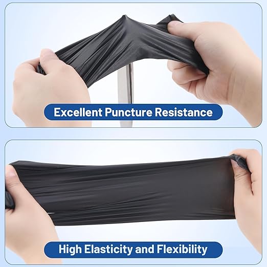 JMU Black Nitrile Disposable Gloves Large, 3.5 Mil, Latex Free Powder Free - Image 8