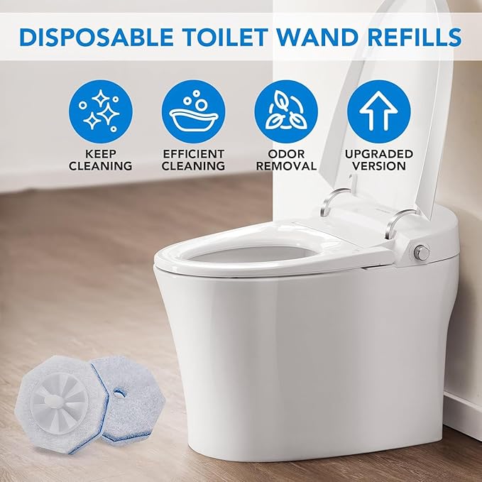 80 Pcs Toilet Wand Refills, Disposable Toilet Brush, Disposable Toilet Bowl - Image 6