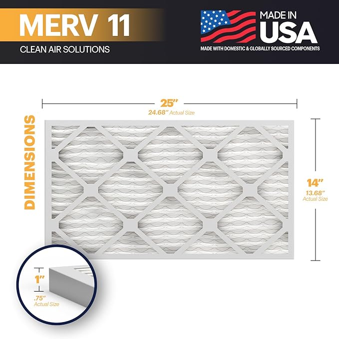 BNX TruFilter 14x25x1 Air Filter MERV 11 - Image 2