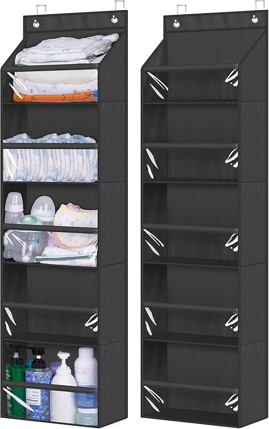 AOODA 2 Pack Over the Door Organizer, Large Capacity Closet Door Hanging by AOODA