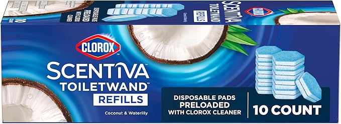 CLOROX Scentiva ToiletWand Toilet Cleaner Refills, Toilet brush, Coconut and - Image 11
