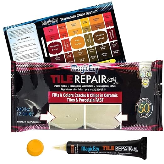 MagicEzy Tile Repair Kit: Porcelain Repair Kit by MagicEzy