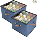 Shoe Organizer for Closet, 2 Pack Shoe Storage Bins by Vexalora