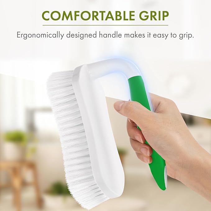 Amazer Scrub Brush for Cleaning Comfort Grip Shower Scrubber Stiff Bristles - Image 2