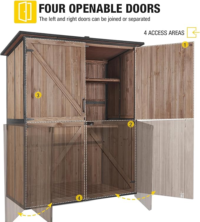Aivituvin Outdoor Storage Shed Upgraded - Image 5