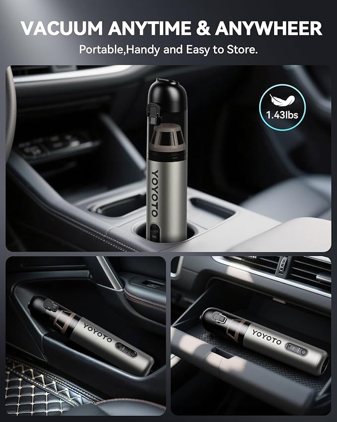 Car Vacuum, Handheld Vacuum Cordless - Image 7